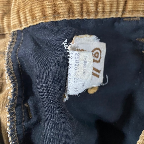 Vintage 70s Levis For MF Corduroy Distressed Brown Tab Pants Mens 12 28 x 29 - Picture 8 of 16